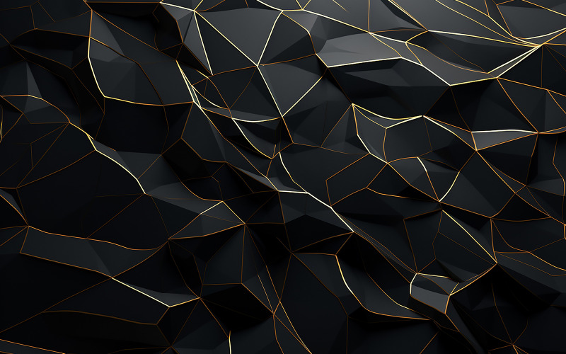 Fondo abstracto de piedra negra y dorada: azulejos negros y dorados, azulejos negros y dorados, azulejos,