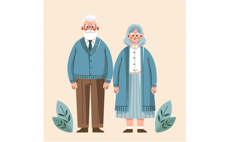 Fundo do Dia Mundial de Conscientização sobre o Abuso de Idosos ilustração