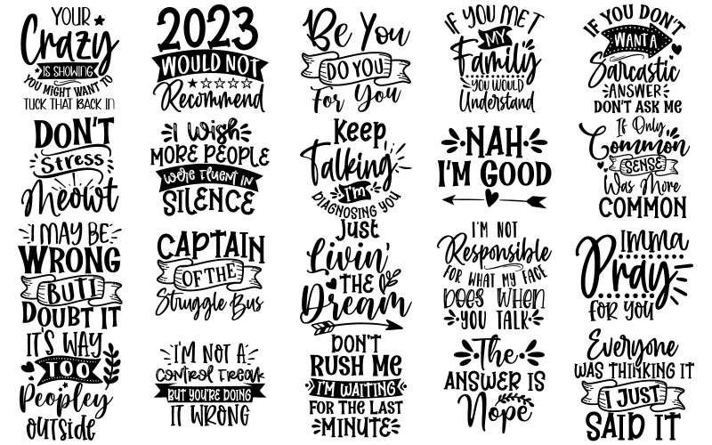 Inspirational Faith SVG Bundle Typografie - Wunderschönes Design zum Basteln, Heimdekorieren,