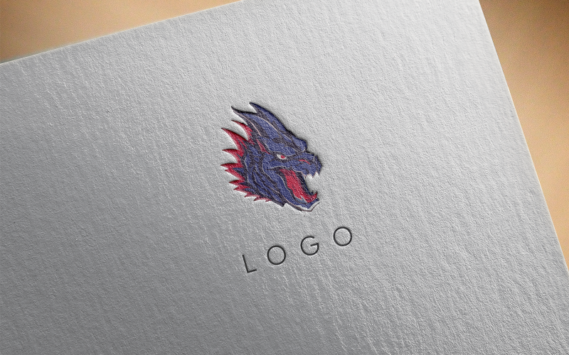 Elegant Dragon Logo 4-0394-23