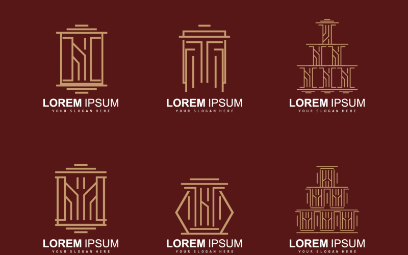 Pilastro Logo Legge Design Costruzione di edificiV6