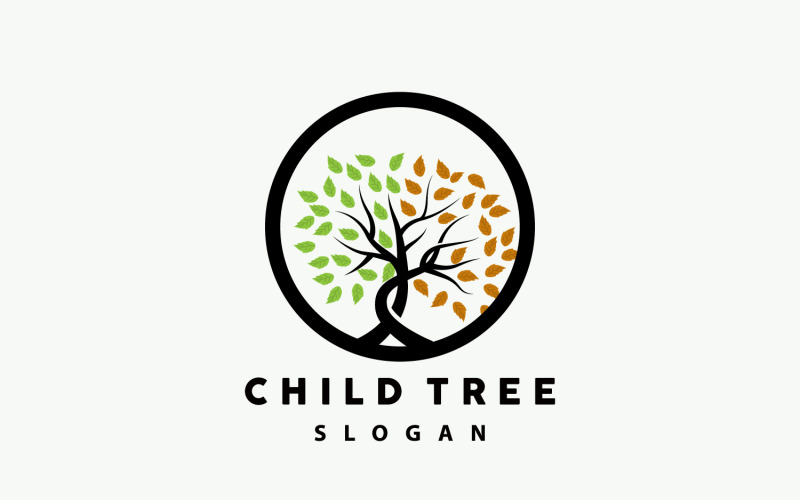 Árbol Logo Vida Diseño Patio IlustraciónV12