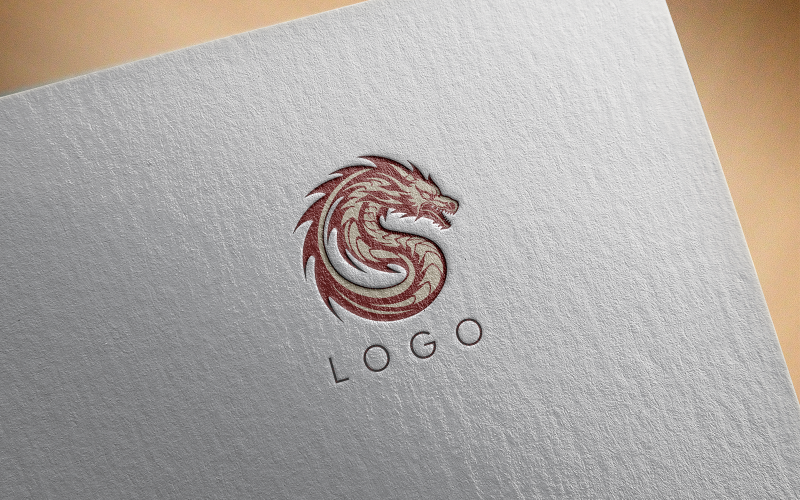 Elegant Dragon Logo 6-0396-23