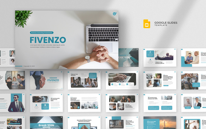 Fivenzo – Google Slides-Vorlage für Unternehmensberatung