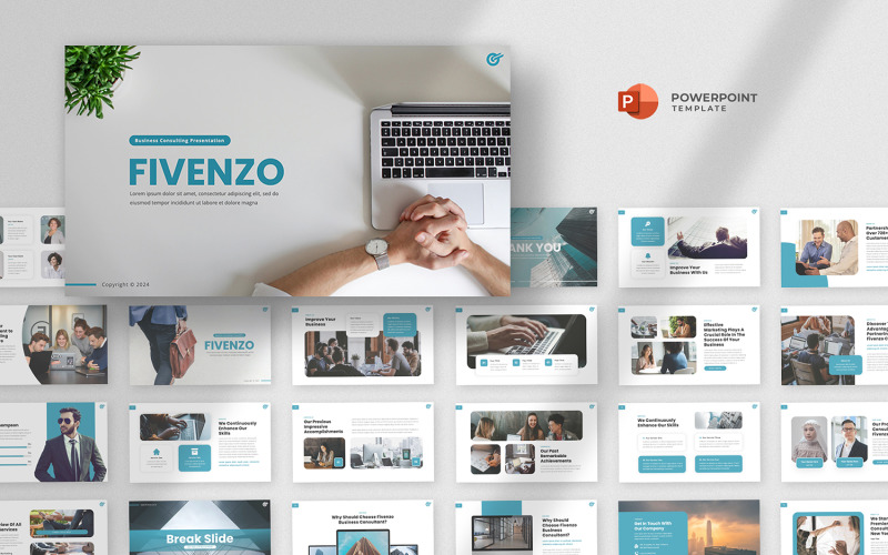 Fivenzo - Modèle Powerpoint de conseil aux entreprises