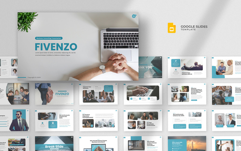 Fivenzo - Modello di presentazioni Google per consulenza aziendale