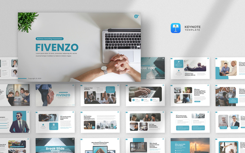 Fivenzo – Шаблон основної доповіді для бізнес-консалтингу