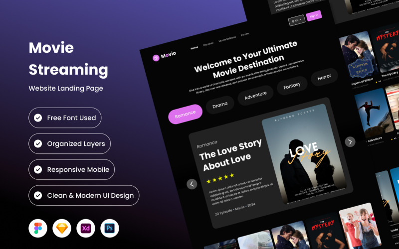 Movio - Bestemmingspagina voor filmstreaming V2