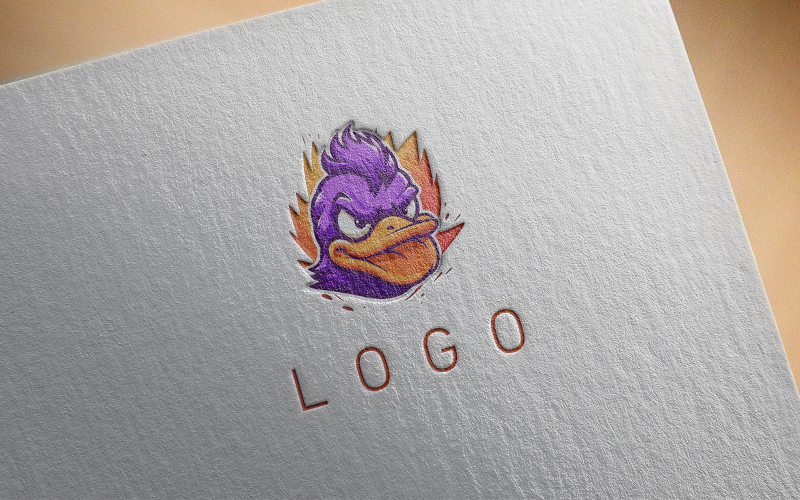 Logotipo De Pato Elegante-0182-23