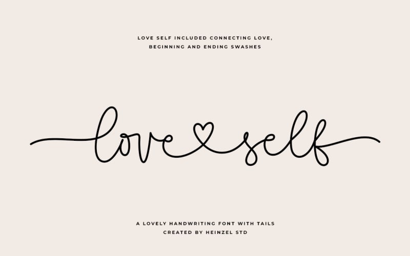 Love Self Lovely Script Schriftart
