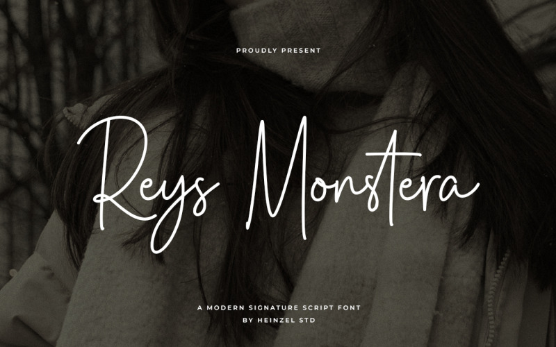 Reys Monstera Signature Schriftart