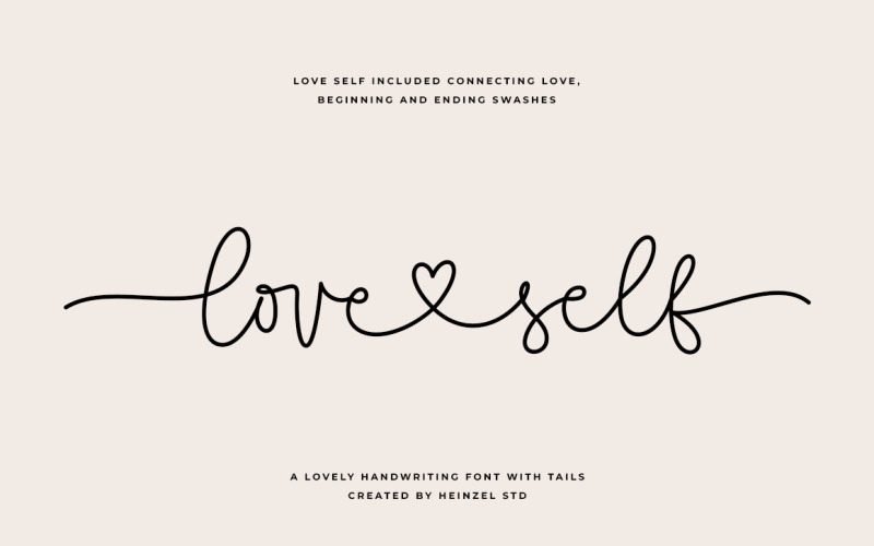 Шрифт Love Self Lovely Script