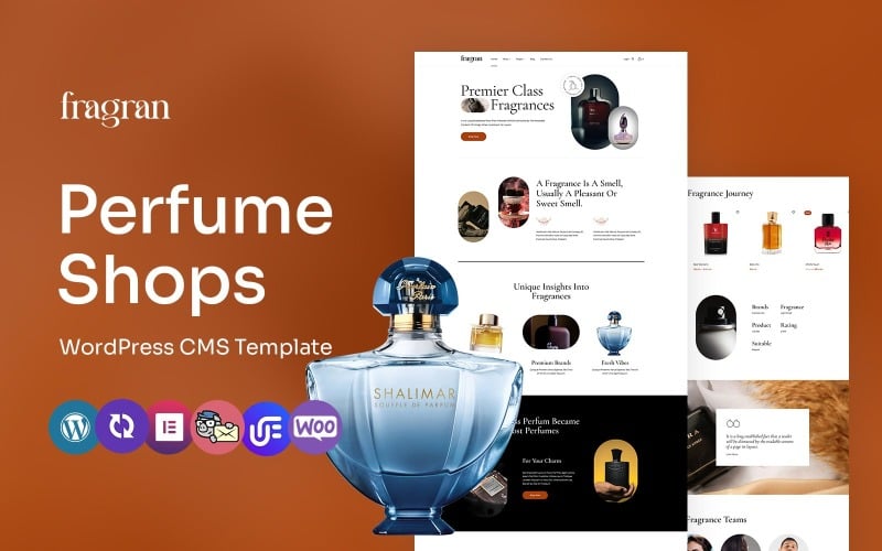 Fragran - Tema WordPress Elementor multifuncional para loja de perfumes