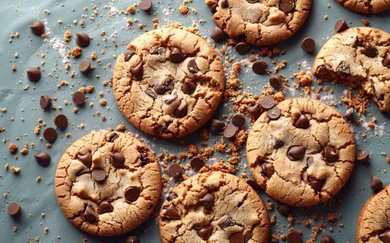 Collage de galletas con chispas de chocolate 108