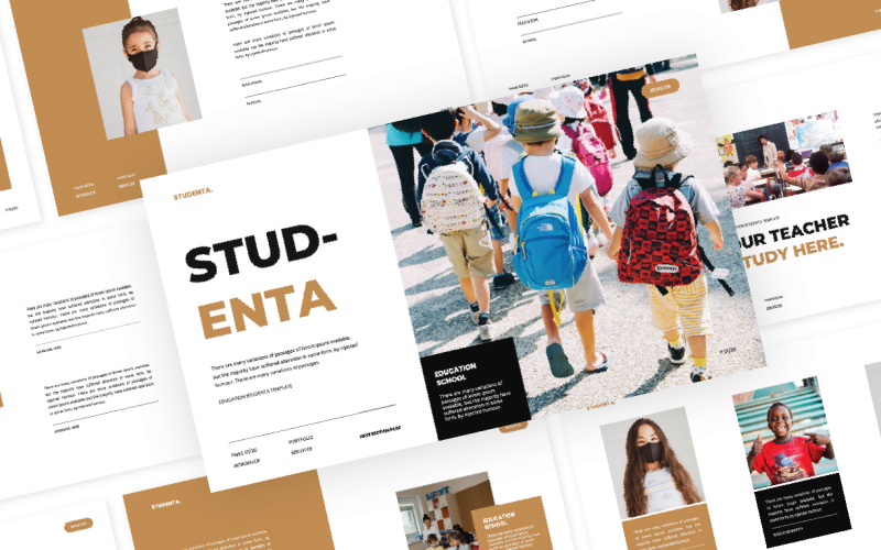 Studenta - Een onderwijs PowerPoint-sjabloon