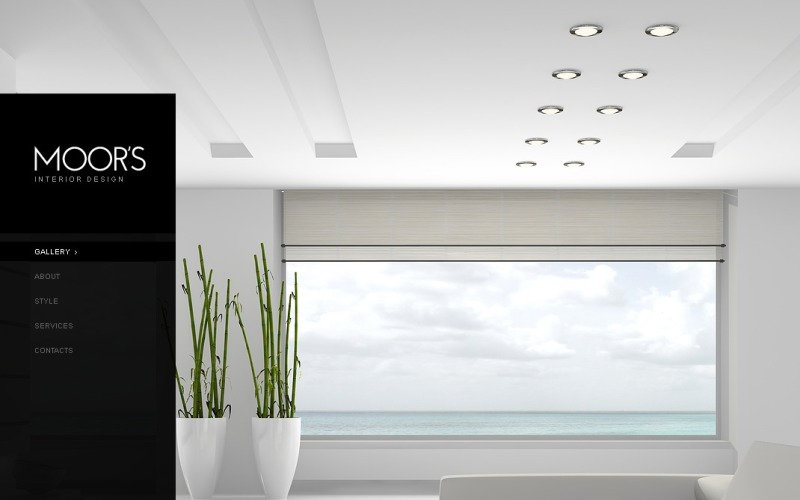 Modello di sito Web di interior design