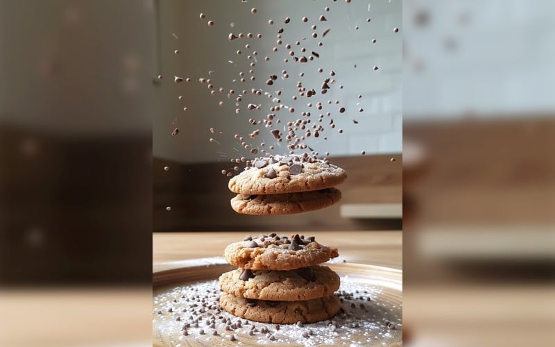 Floating Cookie Flying Chocolate chip cookies 19