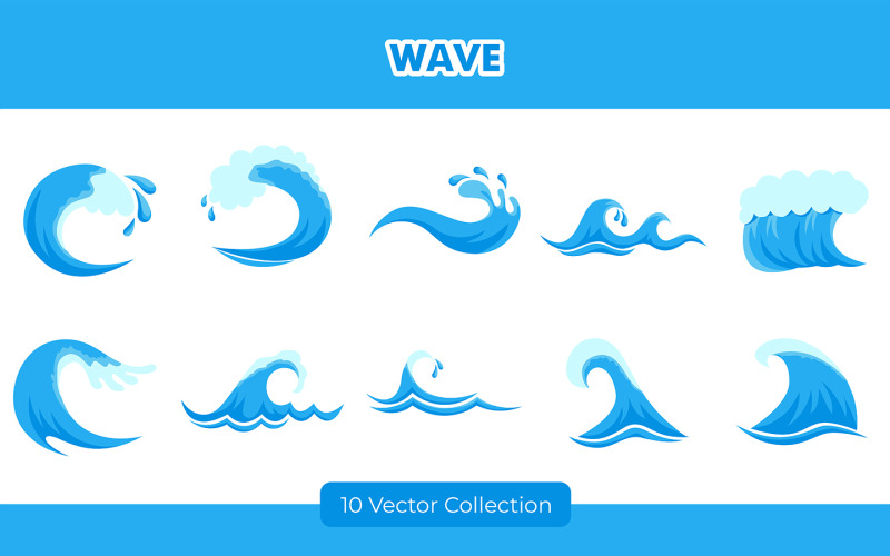 波浪插画集