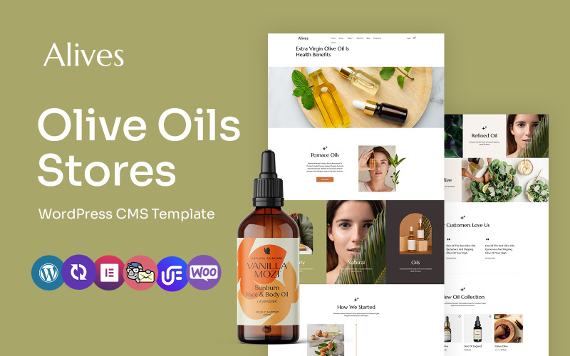 Alives – olívaolaj többcélú WordPress Elementor téma