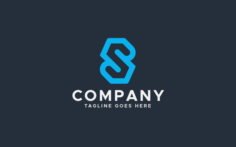 S letter modern logo design icon template