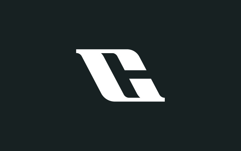 Design moderno del logo della lettera CH