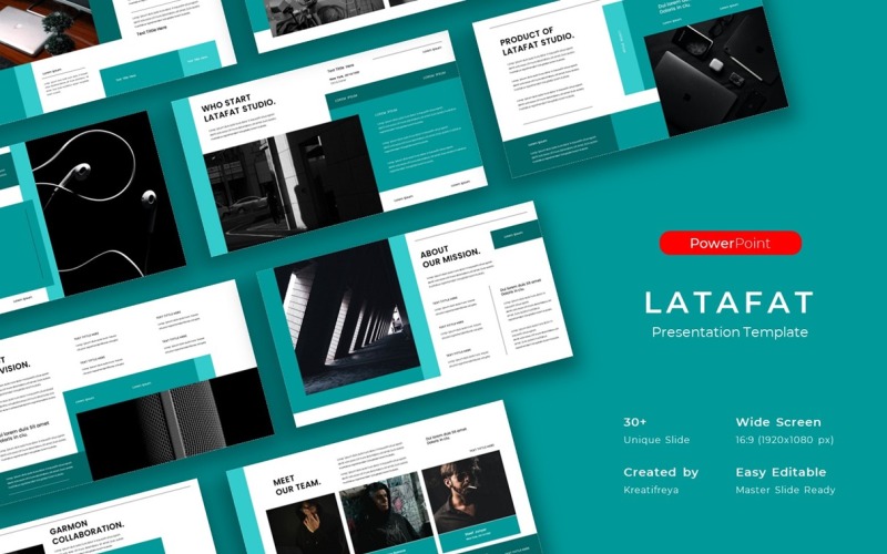Latafat - Modello di presentazione PowerPoint aziendale