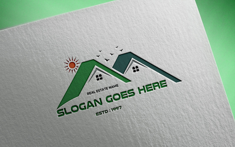Modelo de logotipo imobiliário - Imóveis...94