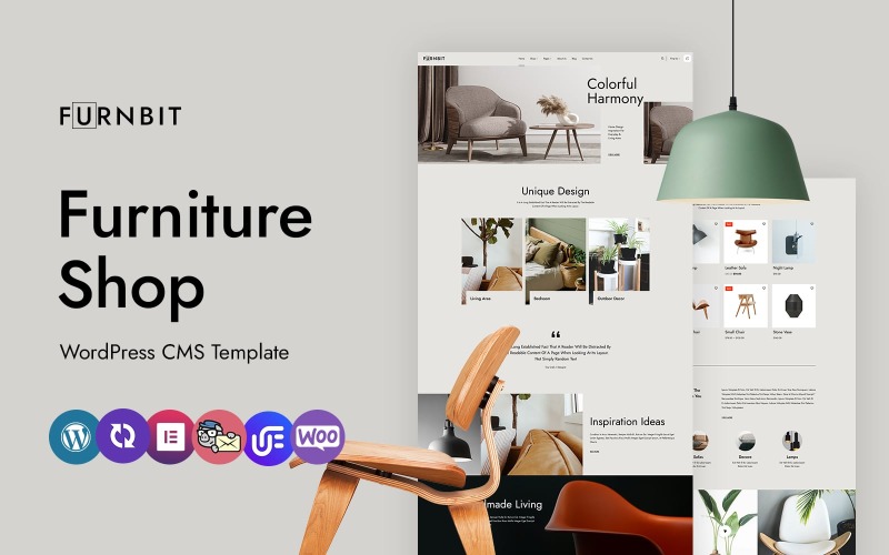 Furnbit – lakberendezés és bútor többcélú WordPress Elementor téma