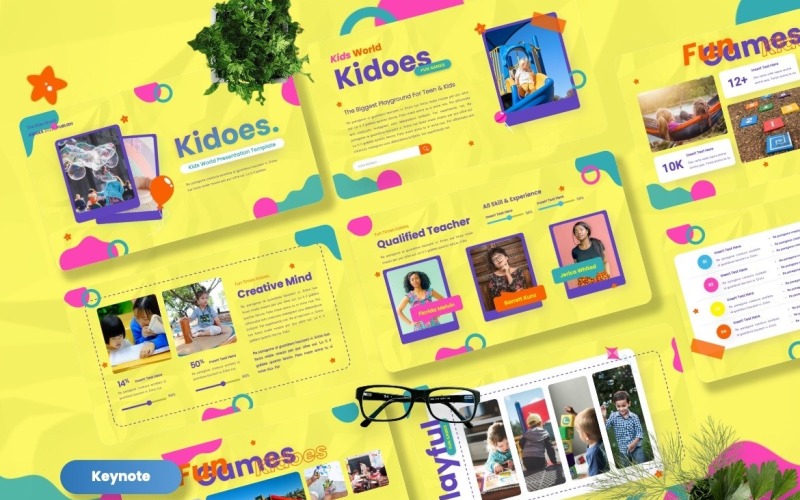 Kidoes - Kids World Keynote-sjablonen