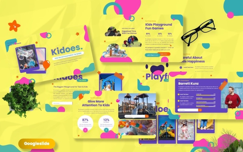Kidoes - Шаблоны слайдов Google для детского мира