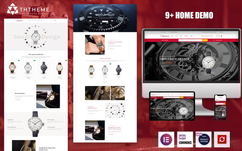 TopWatch – motyw WordPress do sklepu i naprawy zegarków Elementor