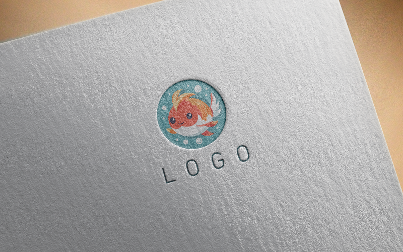 Logo de poisson mignon moderne-0520-23