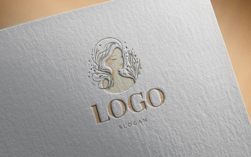Logotipo de menina moderna criativa-019-23
