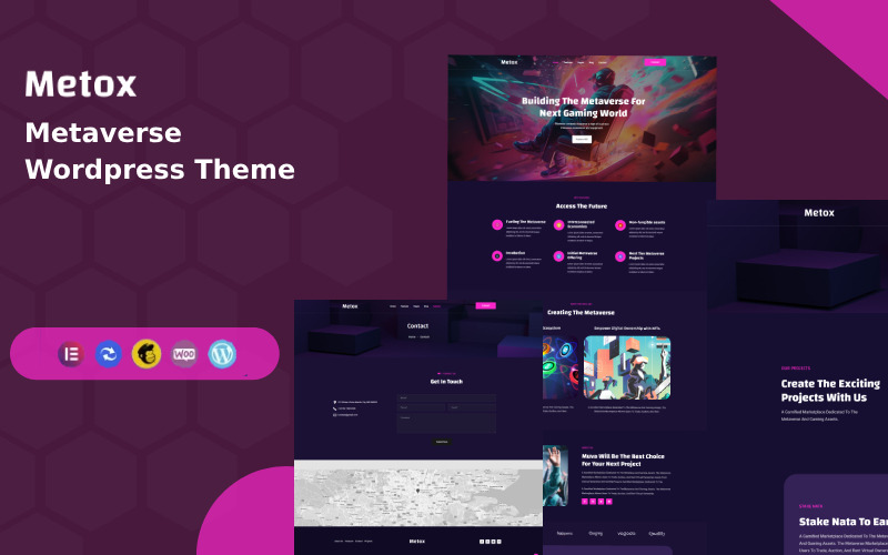 Metox - Thème Wordpress métaverse