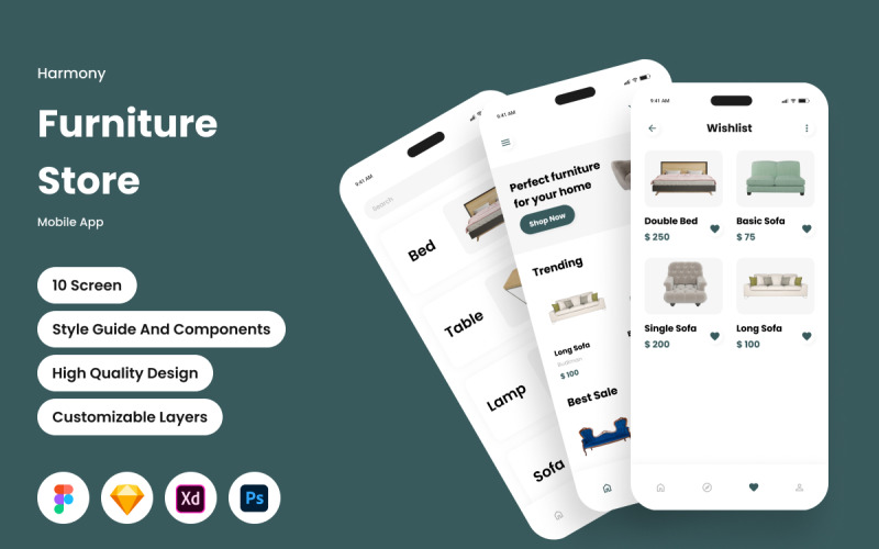 Harmony - Meubelwinkel mobiele app