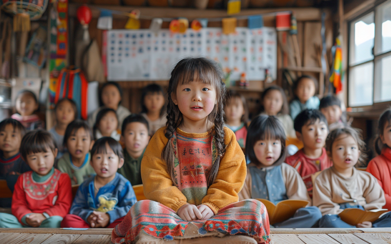 Kids at classroom environments Students imaginative prowess 339