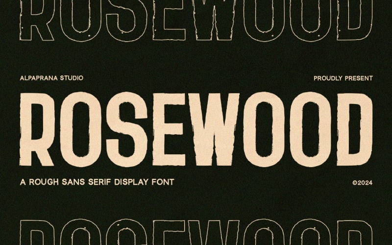 Rosewood – Sans Serif betűtípus