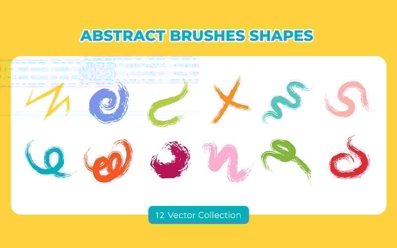 Abstracte borstels vormen instellen