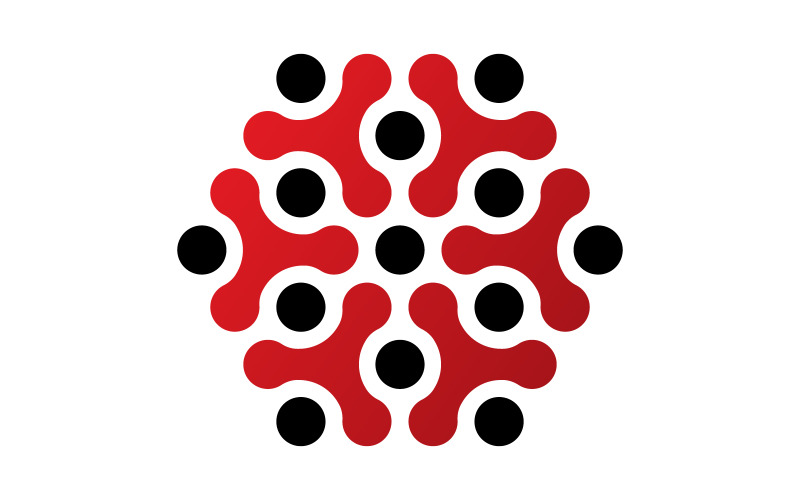 Särskild abstrakt teknisk logotypdesign