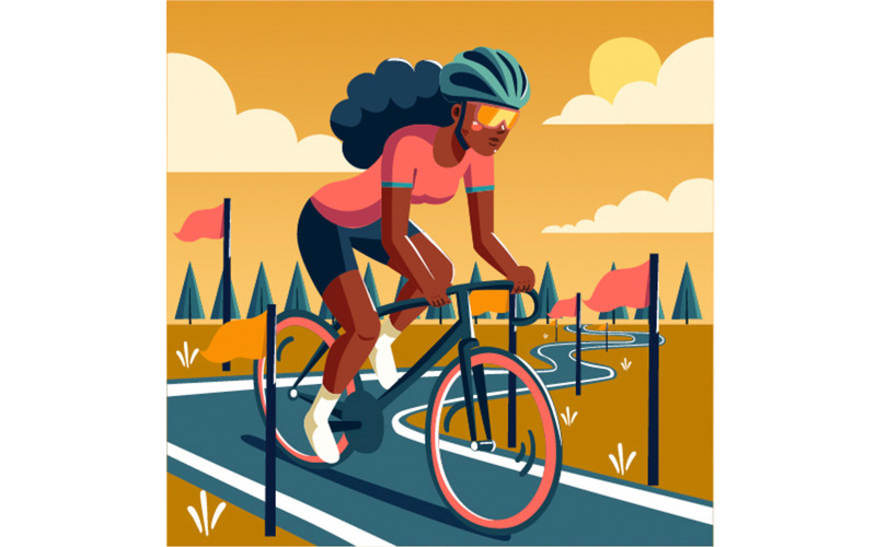 Tour de France bakgrundsillustration