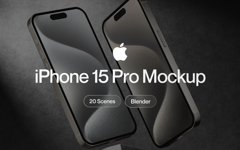 Maqueta 3D del iPhone 15 Pro de Apple