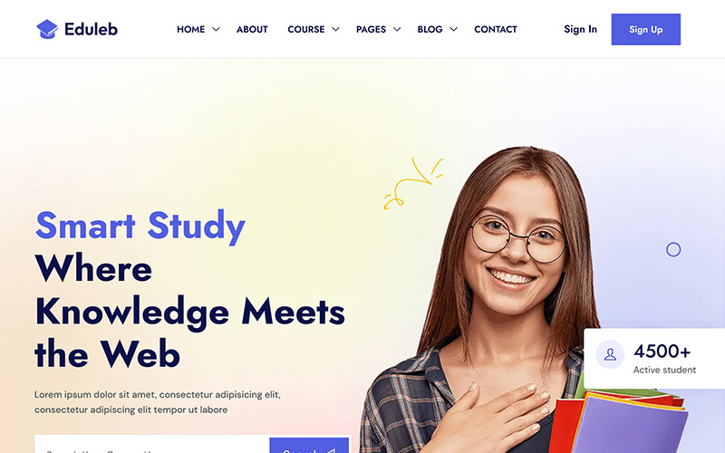 Eduleb – HTML-Vorlage für Bildung und Online-Kurse