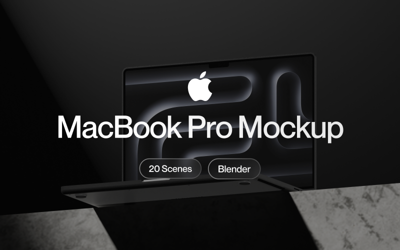 3D-макет Apple Macbook M3 Pro