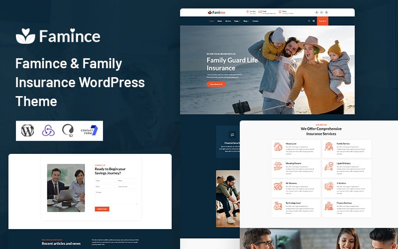 Famince – Családi biztosítás WordPress téma