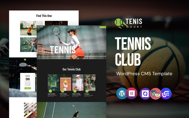Tenis – Badminton Club und Couch WordPress Elementor Theme