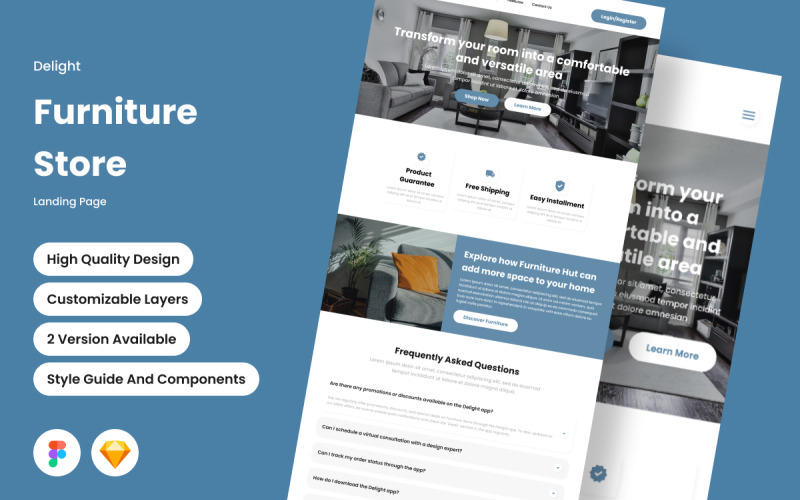 Delight - Möbelhaus Landing Page V1