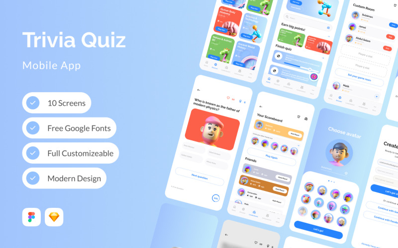 Mobilní aplikace Naire - Trivia Quiz