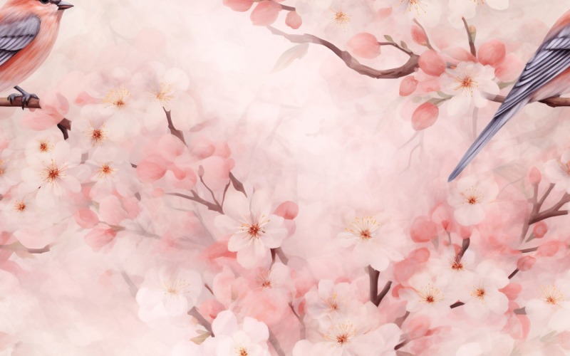 Floral Pattern Tile Background 02