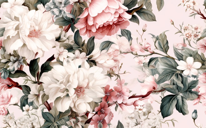 Floral Pattern Tile Background 149