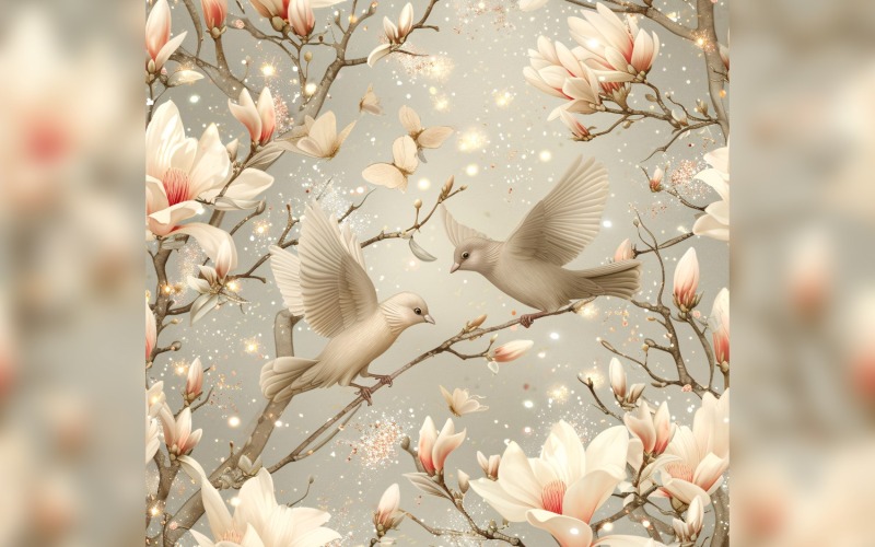 Floral Pattern Tile Background 97